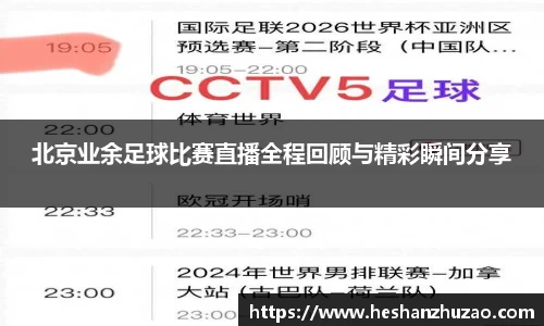 北京业余足球比赛直播全程回顾与精彩瞬间分享