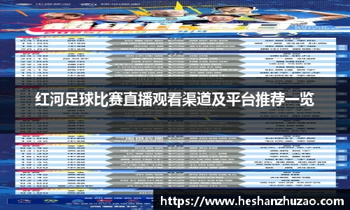 红河足球比赛直播观看渠道及平台推荐一览